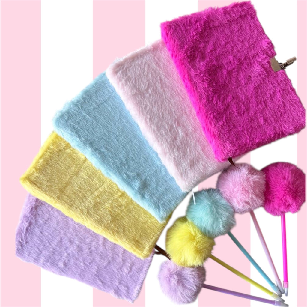 Plush Notebook & Pen Set