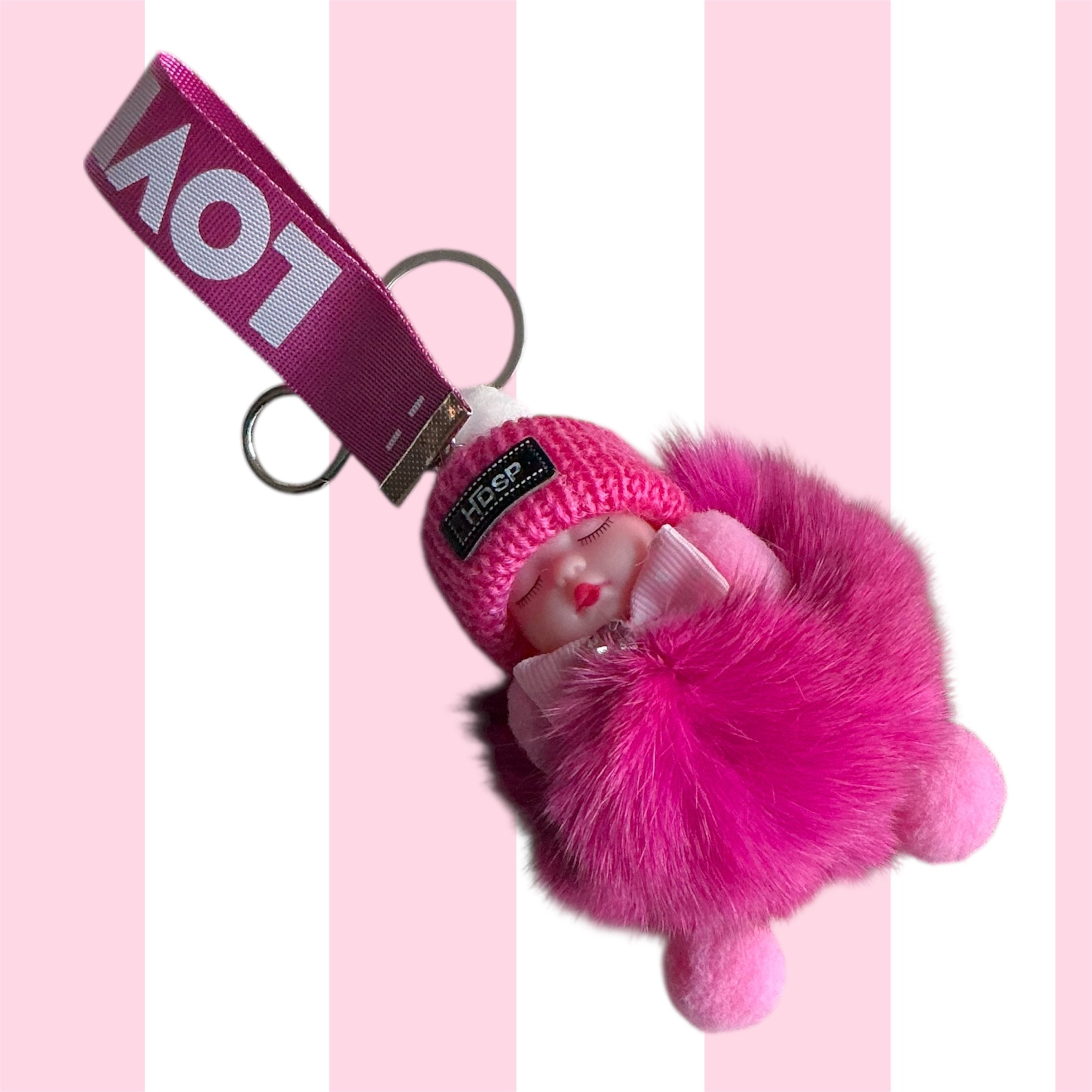 Fluffy Baby Keychain